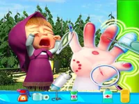 Masha Bee Hand Doctor Game Online - Hospital Surge image